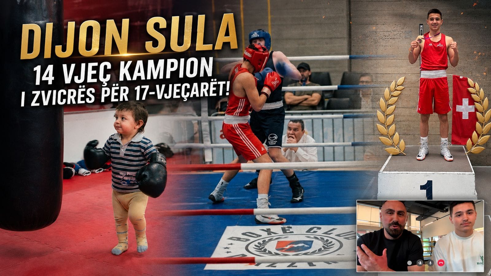 Si fitoi Dijon Sula titullin kampion në Zvicër në 35 sekonda?