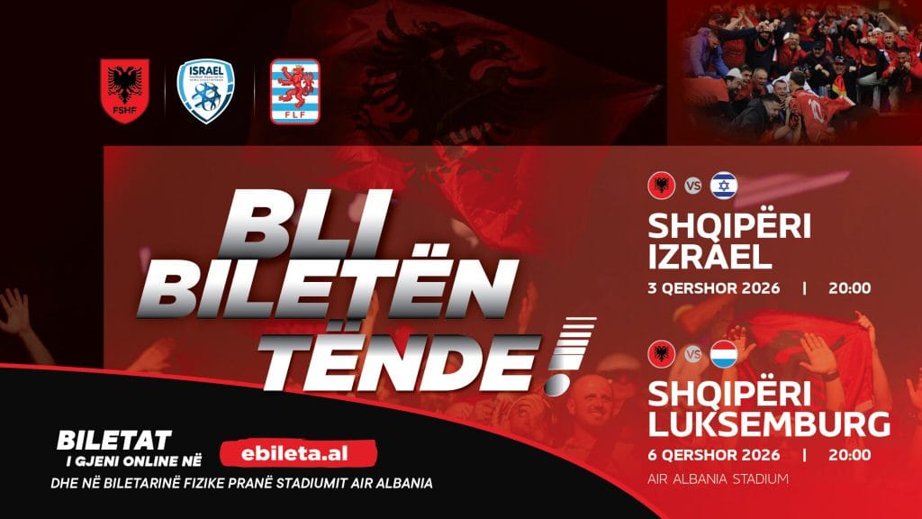 Kur dhe ku do të luajë Shqipëria miqësoret me Izraelin dhe Luksemburgun?