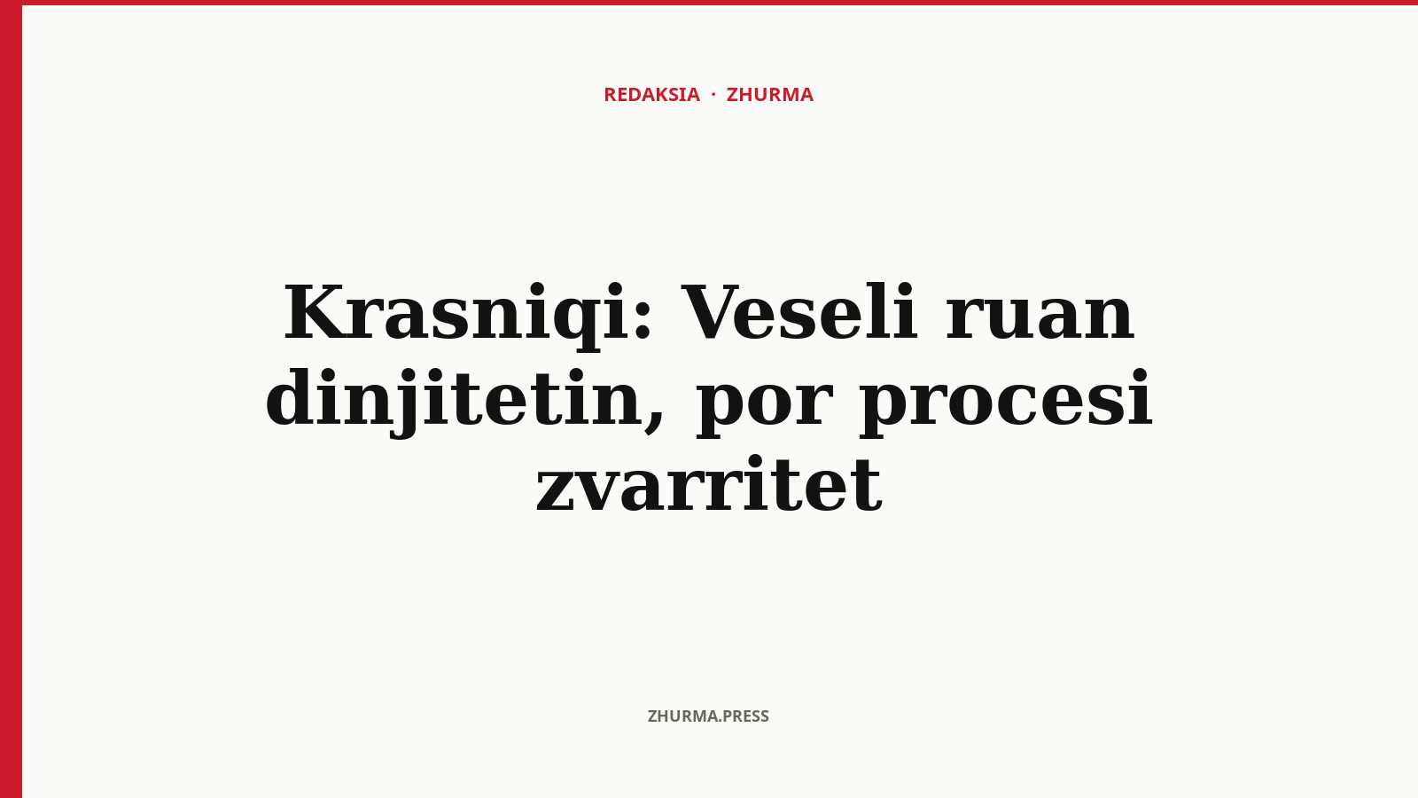 Pse kërkoi Krasniqi fundin e shtyrjeve në procesin e Veselit në Hagë?