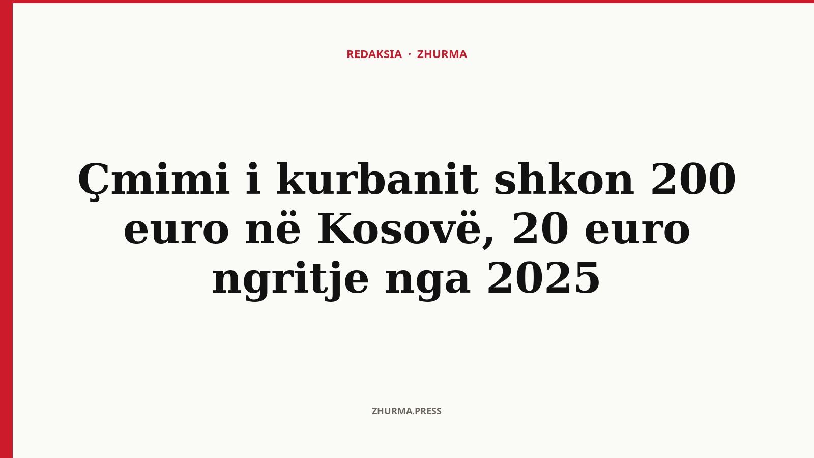 Pse u rrit çmimi i kurbanit në Kosovë për 20 euro?