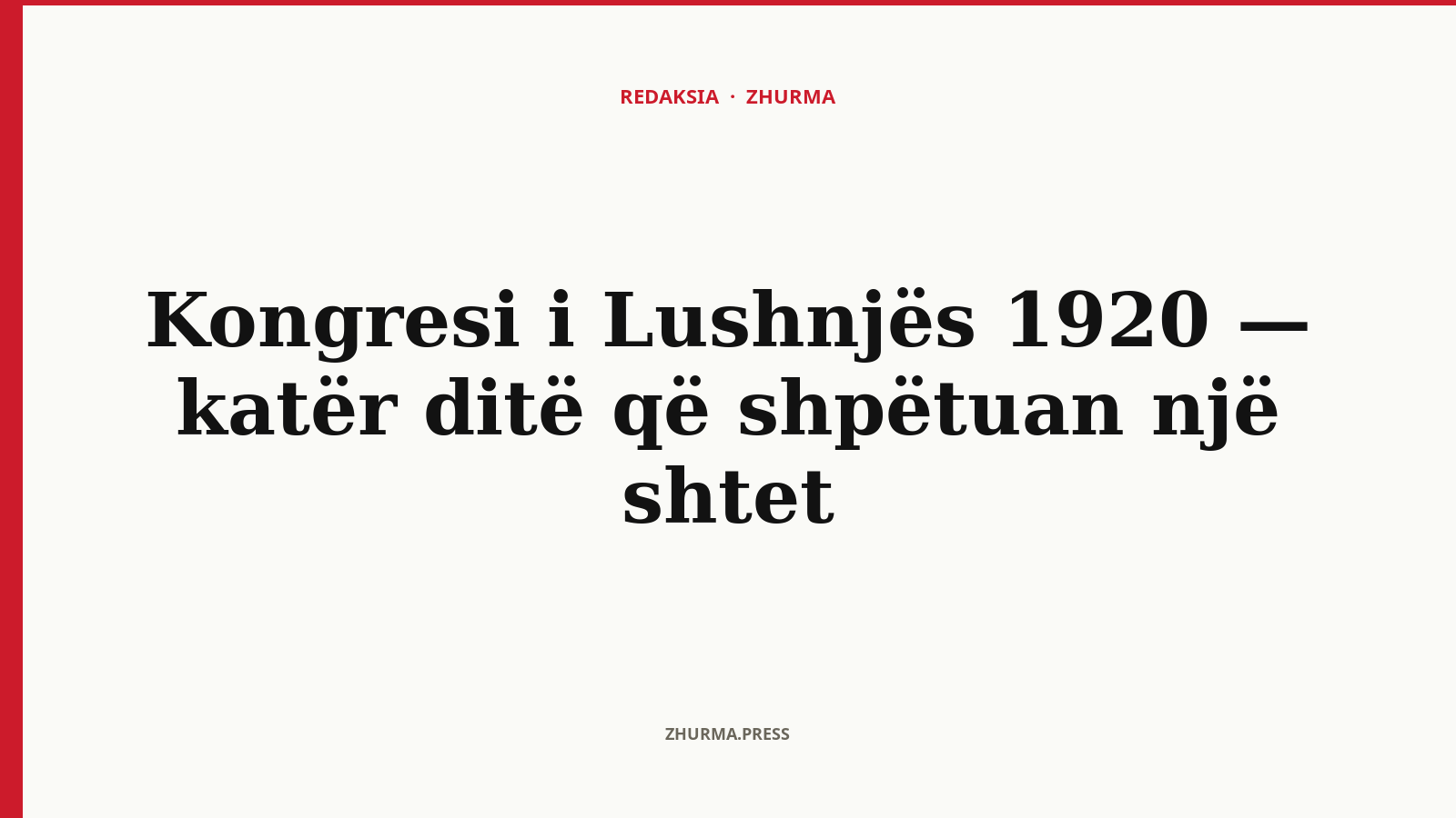 Fotografi grupi e delegatëve të Kongresit të Lushnjës 1920