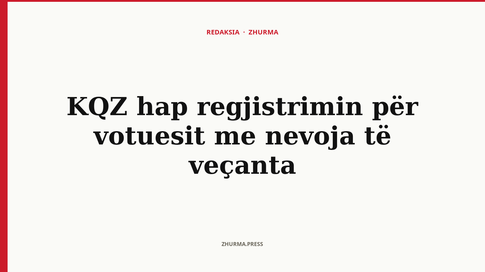 Si do të regjistrohen votuesit me nevoja të veçanta për zgjedhjet e 2026?