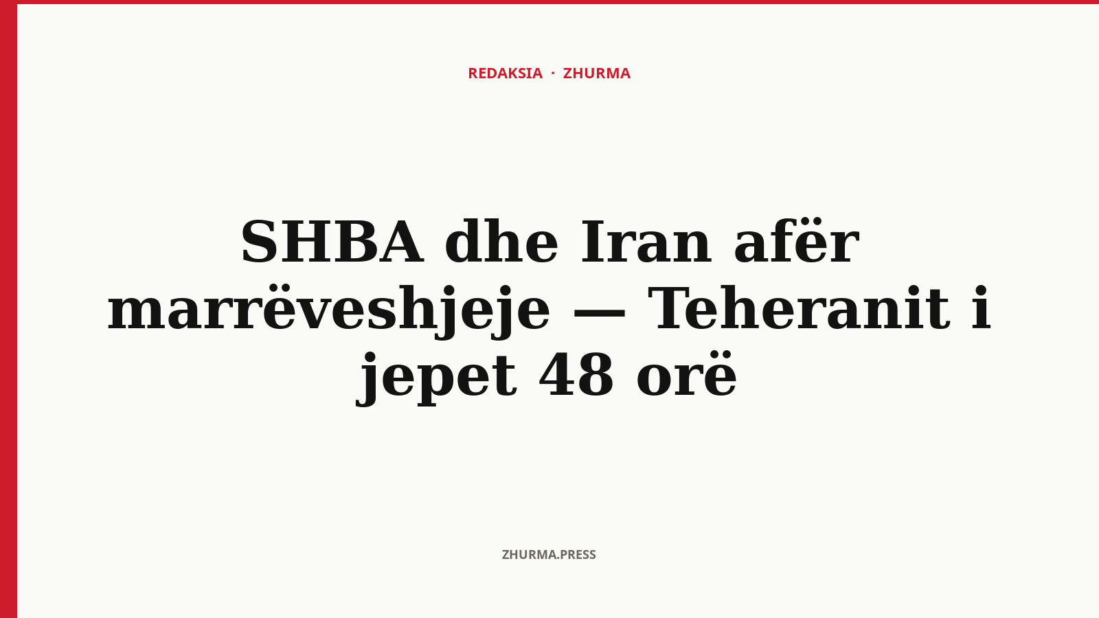 Çfarë parashikon draft-marrëveshja midis SHBA-së dhe Iranit?