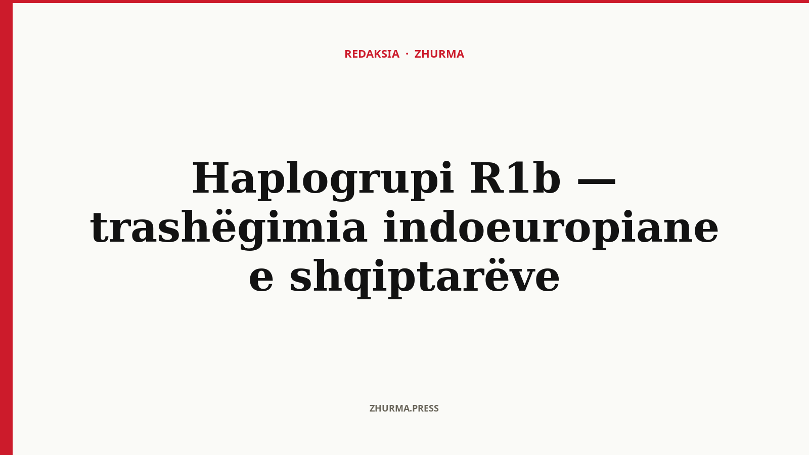 Haplogrupi R1b