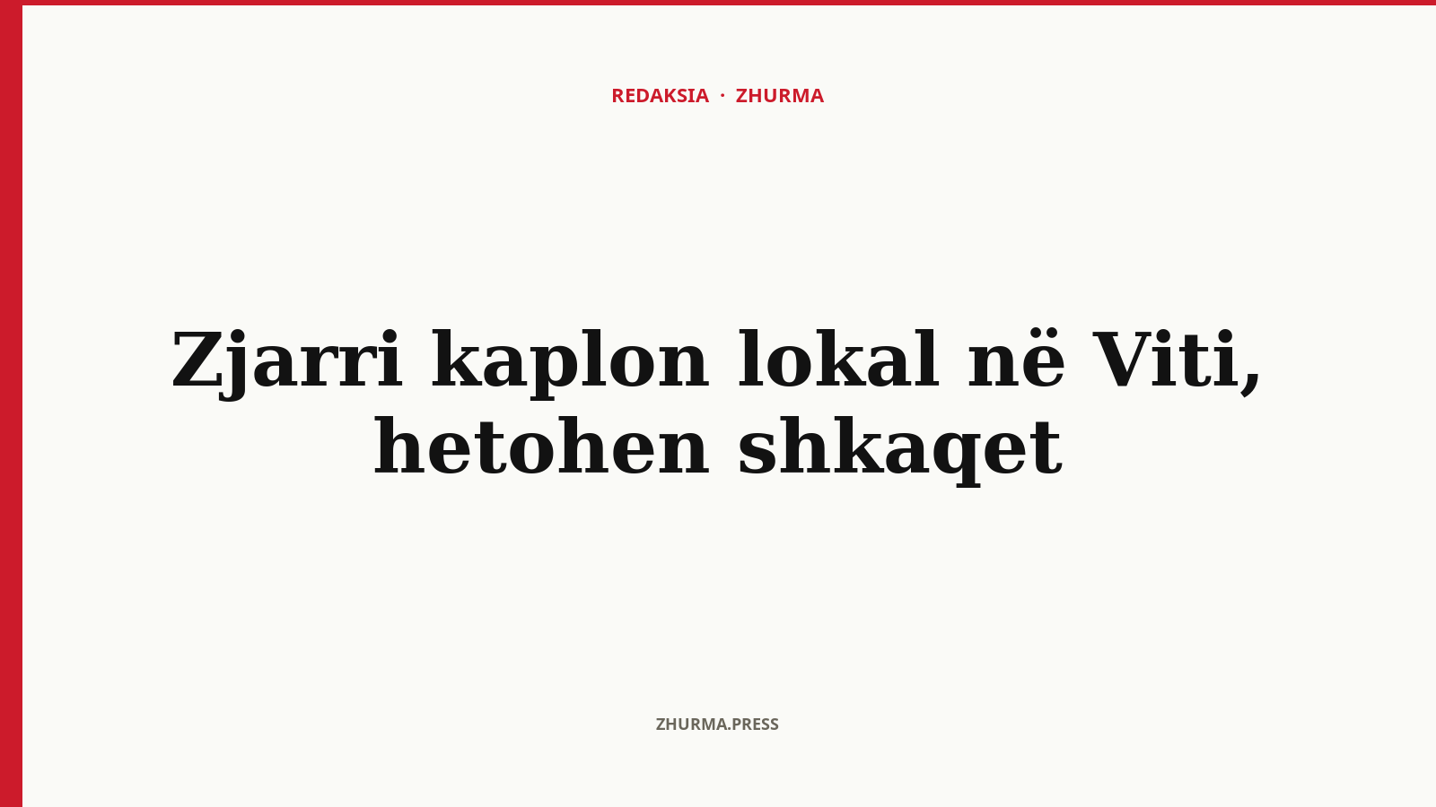 Kur dhe ku kaploi zjarri një lokal në Viti?