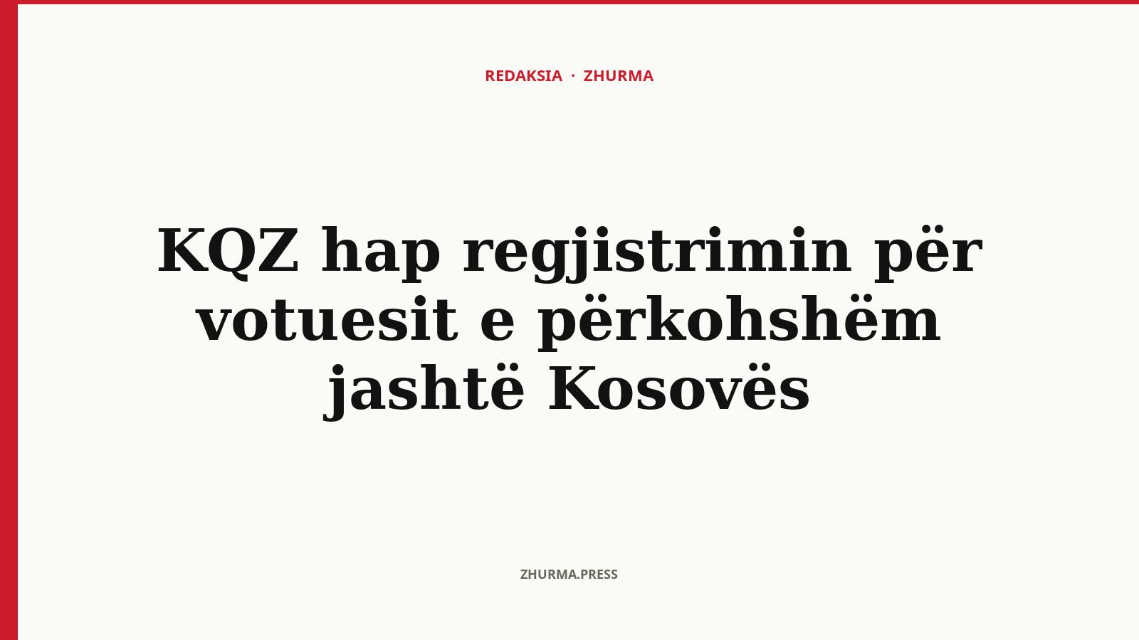 Si mund të votojnë jashtë Kosovës qytetarët e përkohshëm më 7 qershor?