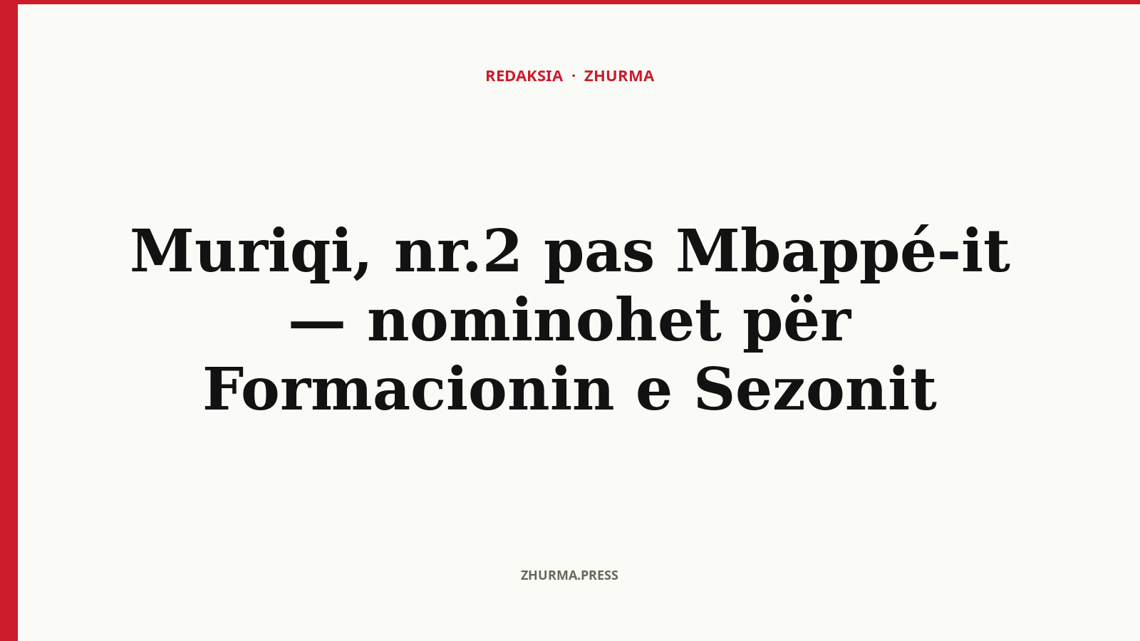 Vedat Muriqi i RCD Mallorcës nominohet për Formacionin e Sezonit të La Ligas