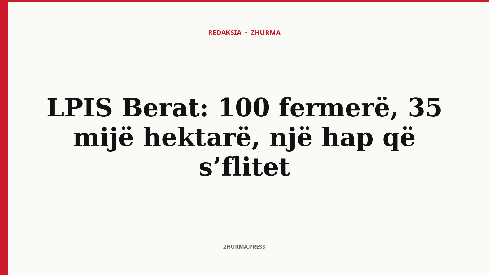 LPIS Berat