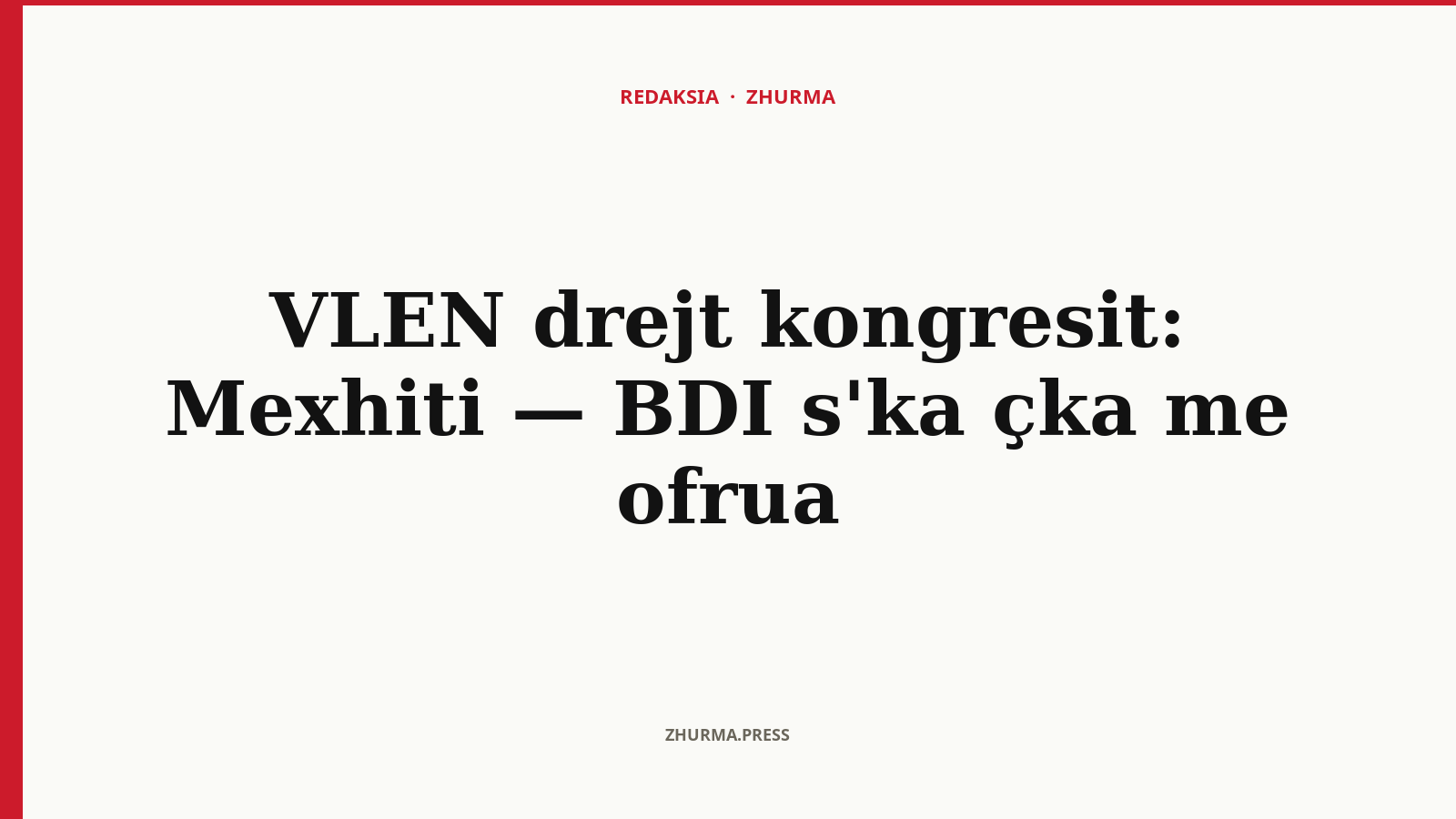 Izet Mexhiti, bashkëkryetar i VLEN-it, në intervistë për TV24