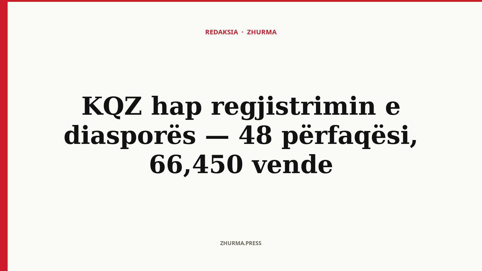 Sa vende votimi ofron KQZ për diasporën në regjistrimin e ri?