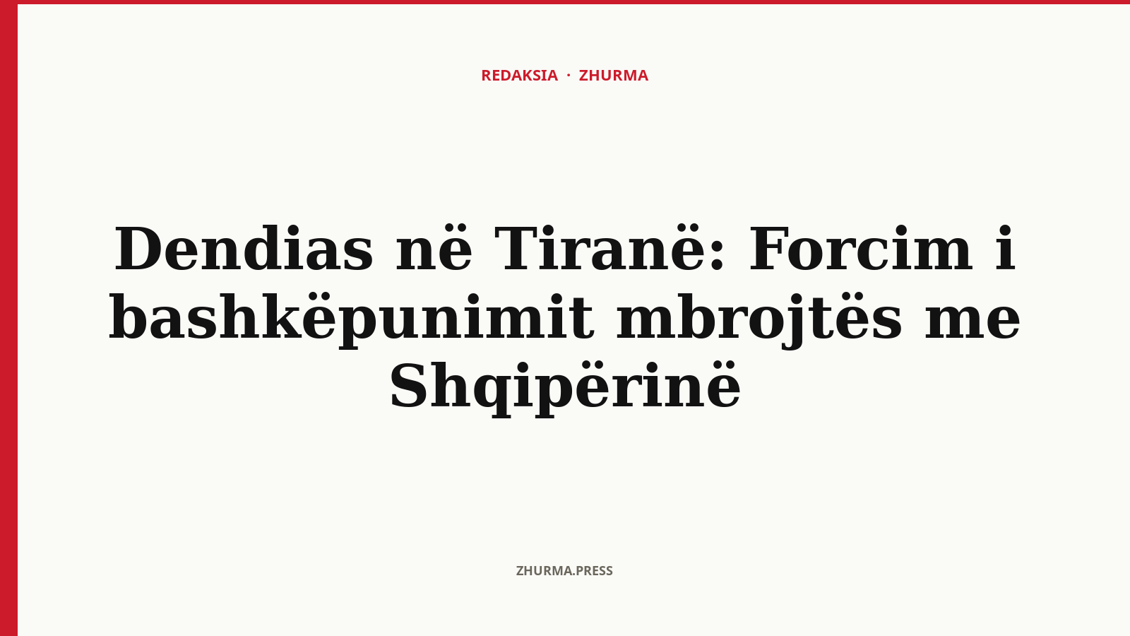Dendias në Tiranë: Forcim i bashkëpunimit mbrojtës me Shqipërinë