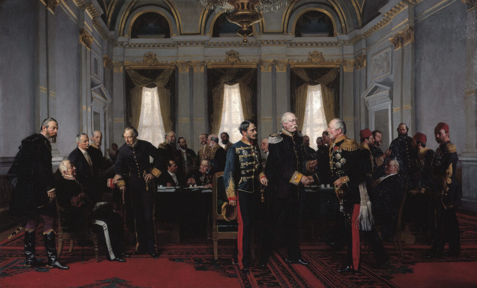 Kongresi i Berlinit, 13 korrik 1878 — piktura e Anton von Werner. Anton von Werner