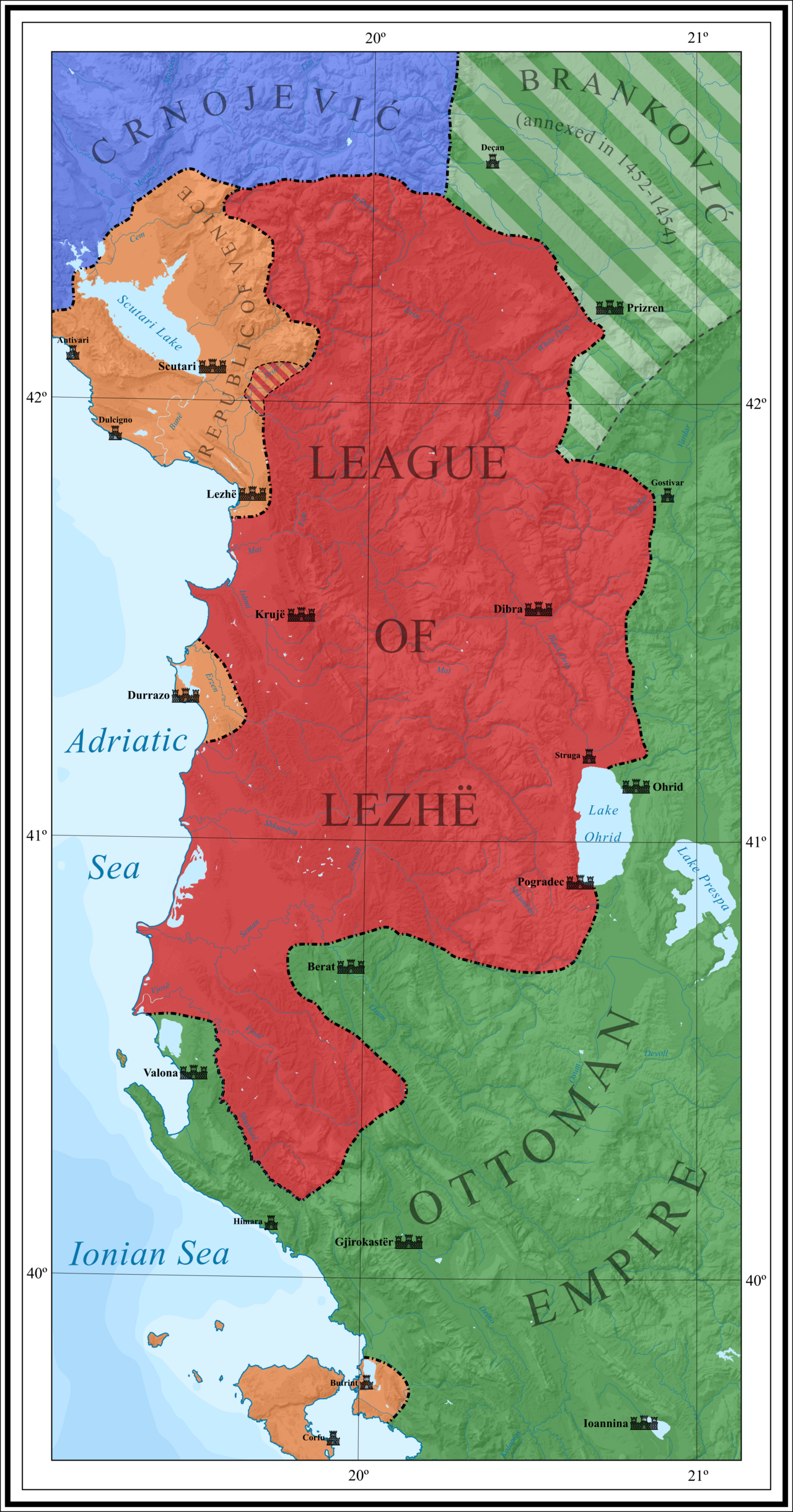 Lidhja e Lezhës 1444: Aleanca që e mbajti Skënderbeun në këmbë 25 vjet