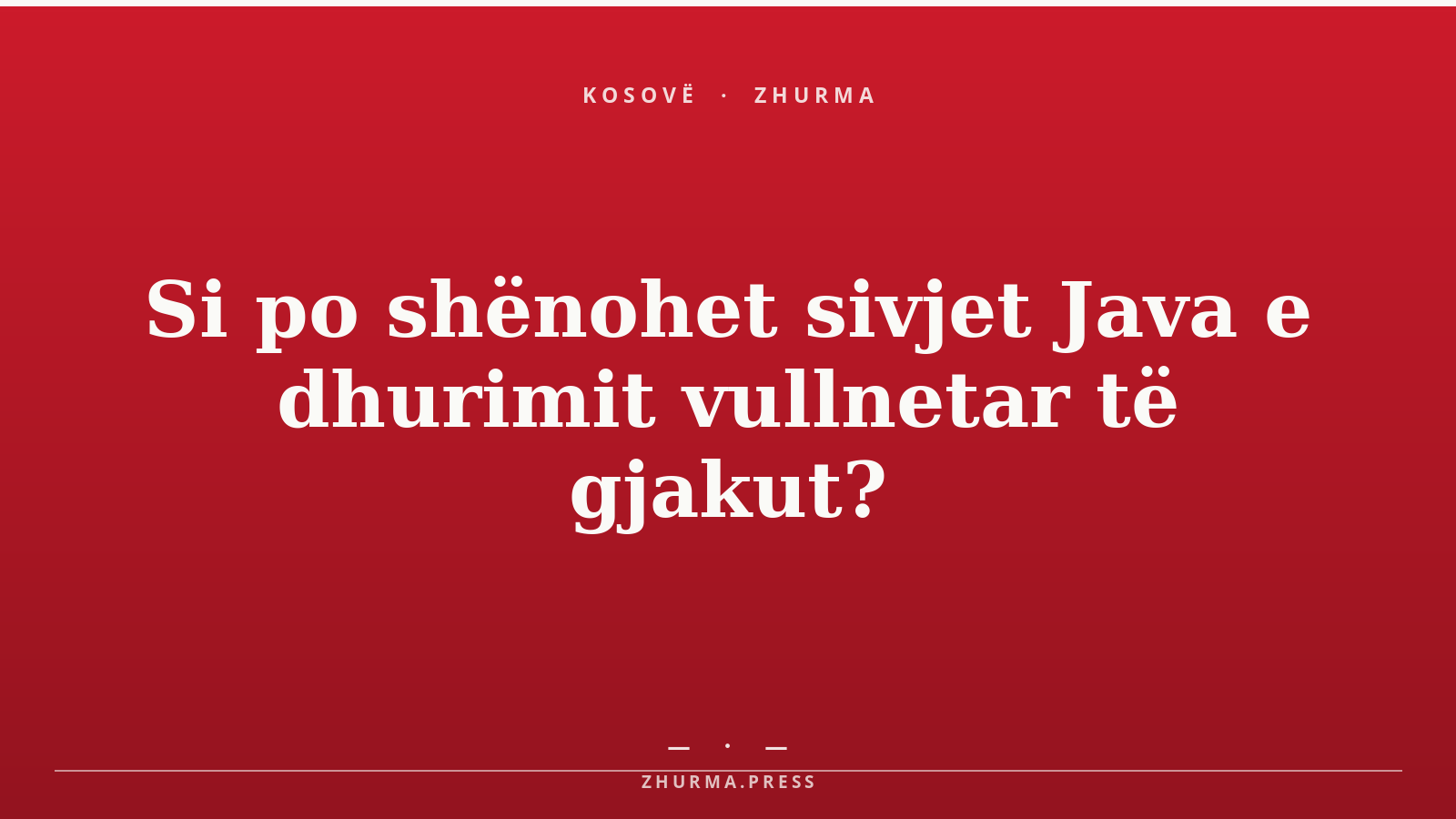 Si po shënohet sivjet Java e dhurimit vullnetar të gjakut?