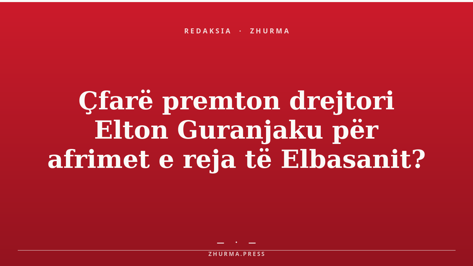Çfarë premton drejtori Elton Guranjaku për afrimet e reja të Elbasanit?