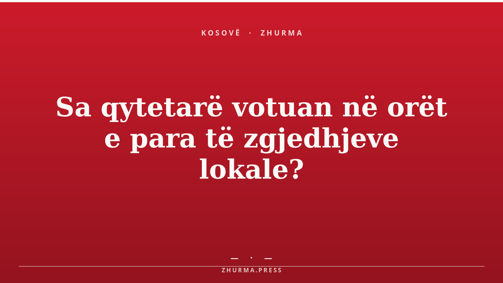 Sa qytetarë votuan në orët e para të zgjedhjeve lokale?