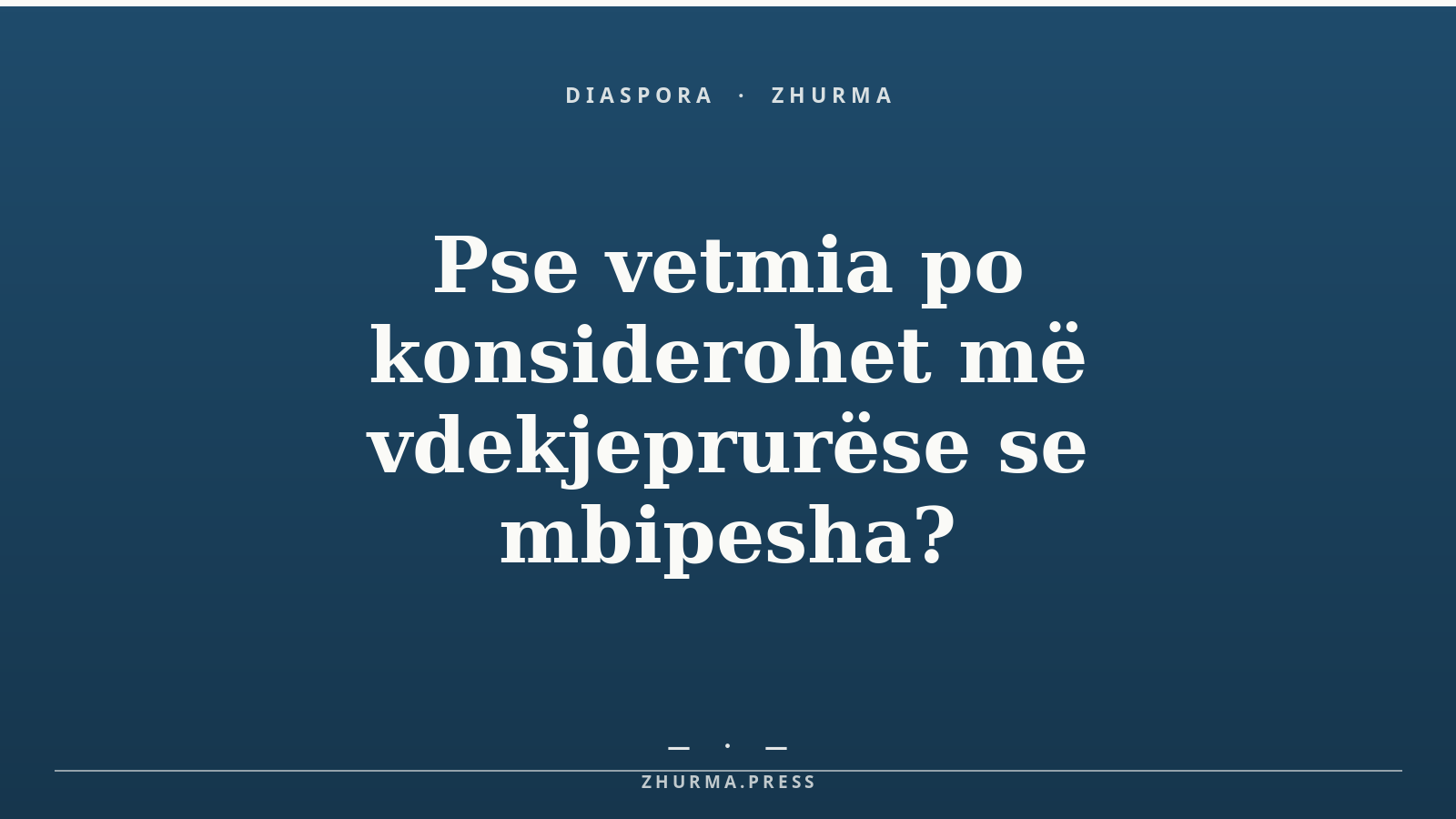 Pse vetmia po konsiderohet më vdekjeprurëse se mbipesha?