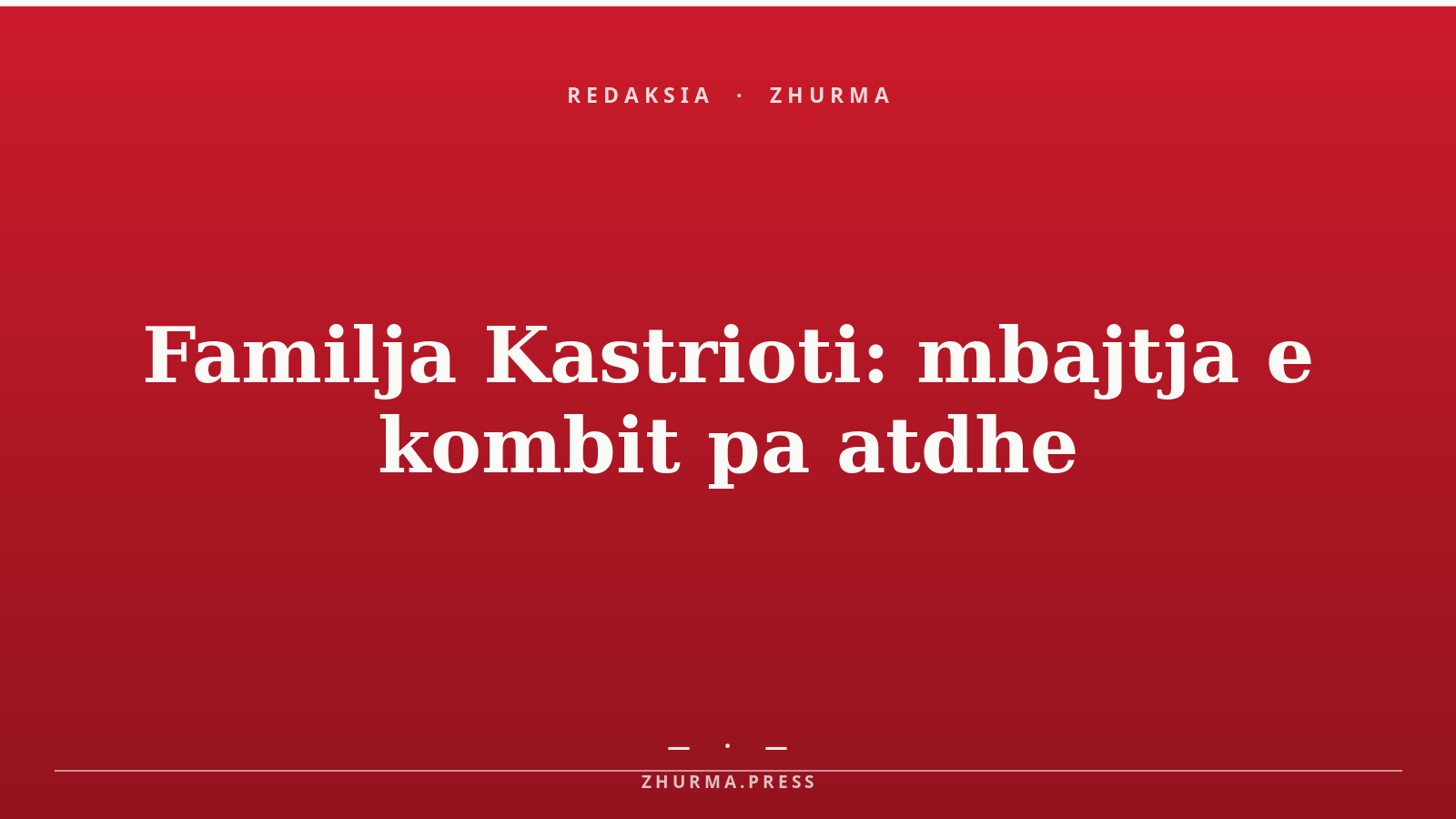 Stema historike e Familjes Kastrioti — shqiponja dykrenare dhe yjet mbi kreshtën