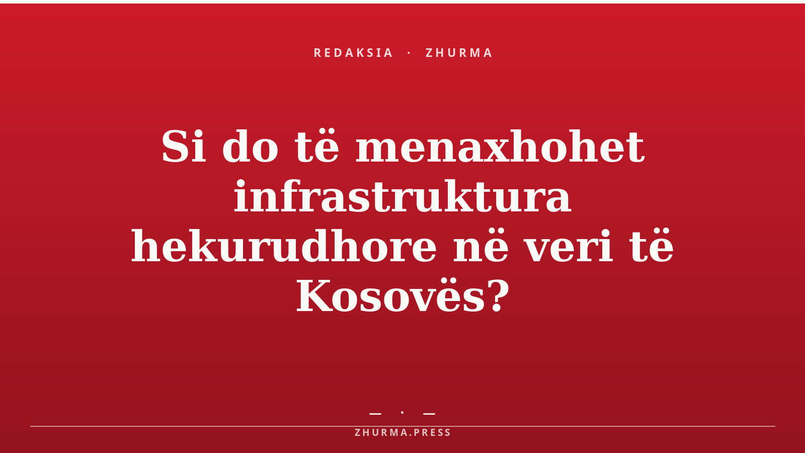 Si do të menaxhohet infrastruktura hekurudhore në veri të Kosovës?