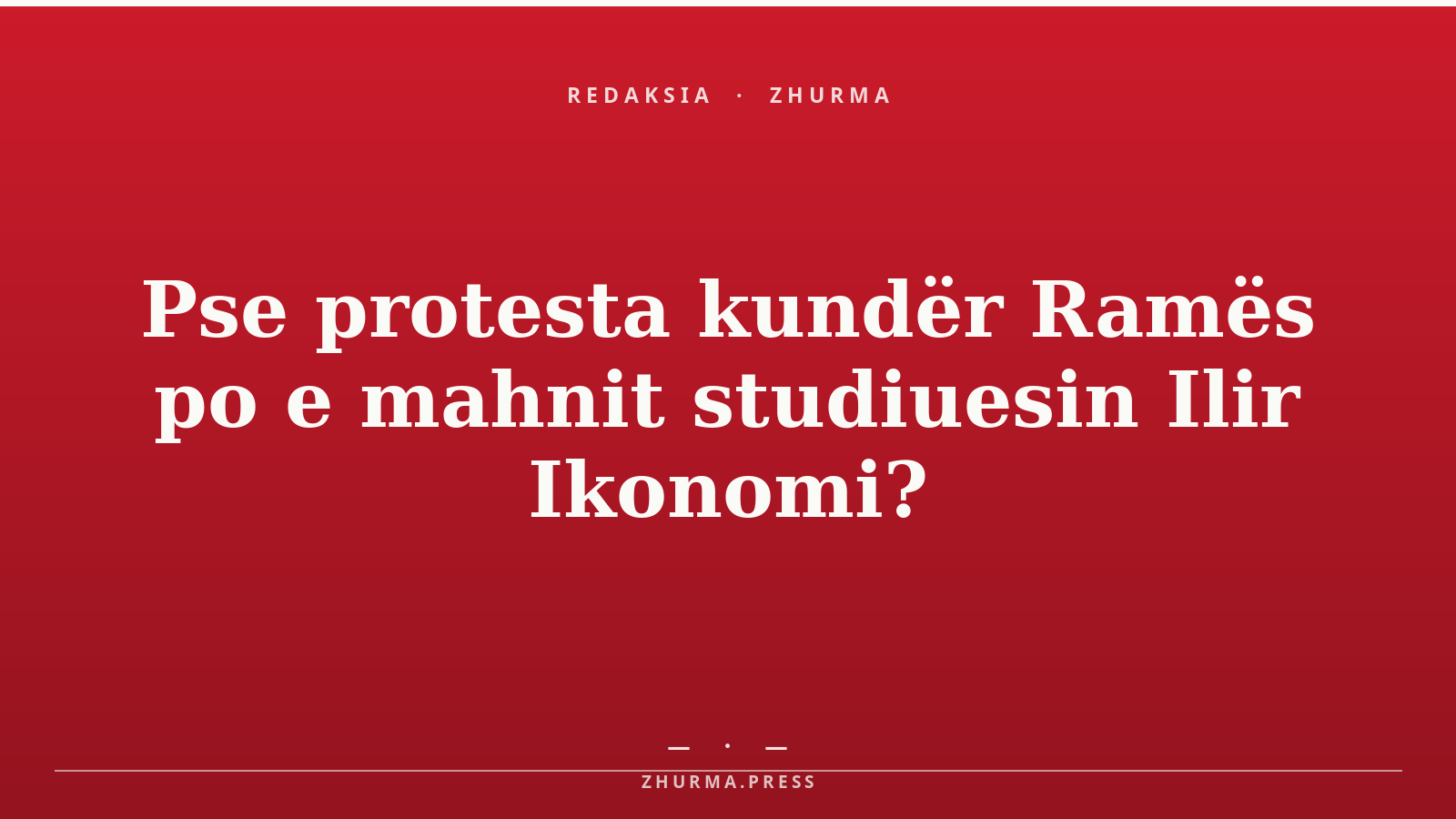 Pse protesta kundër Ramës po e mahnit studiuesin Ilir Ikonomi?
