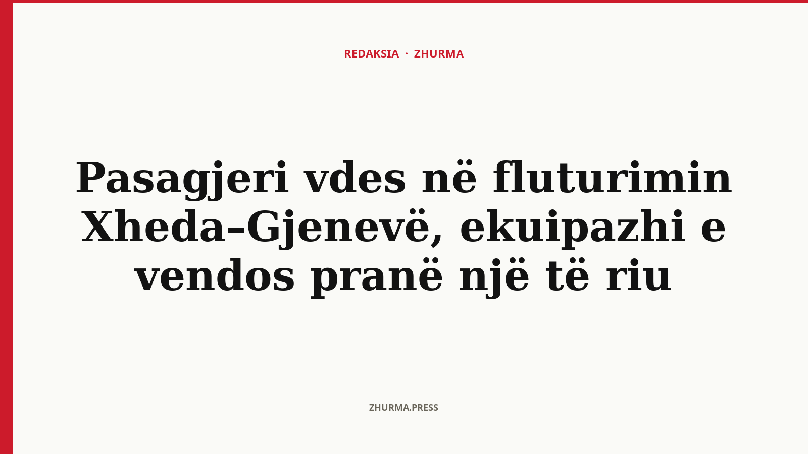 Pasagjeri vdes në fluturimin Xheda–Gjenevë, ekuipazhi e vendos pranë një të riu