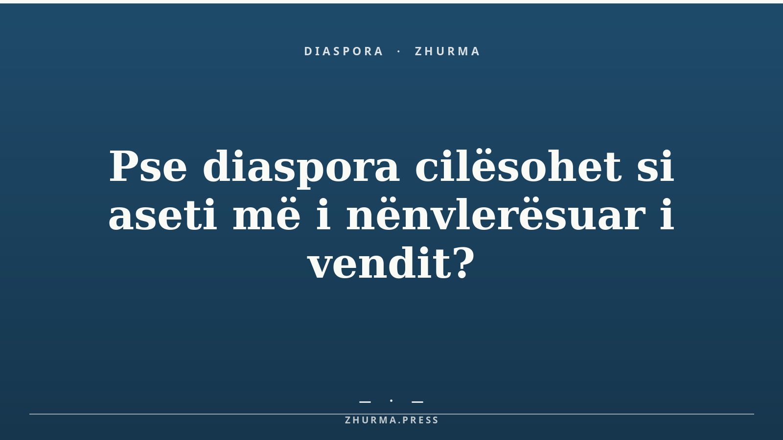 Pse diaspora cilësohet si aseti më i nënvlerësuar i vendit?