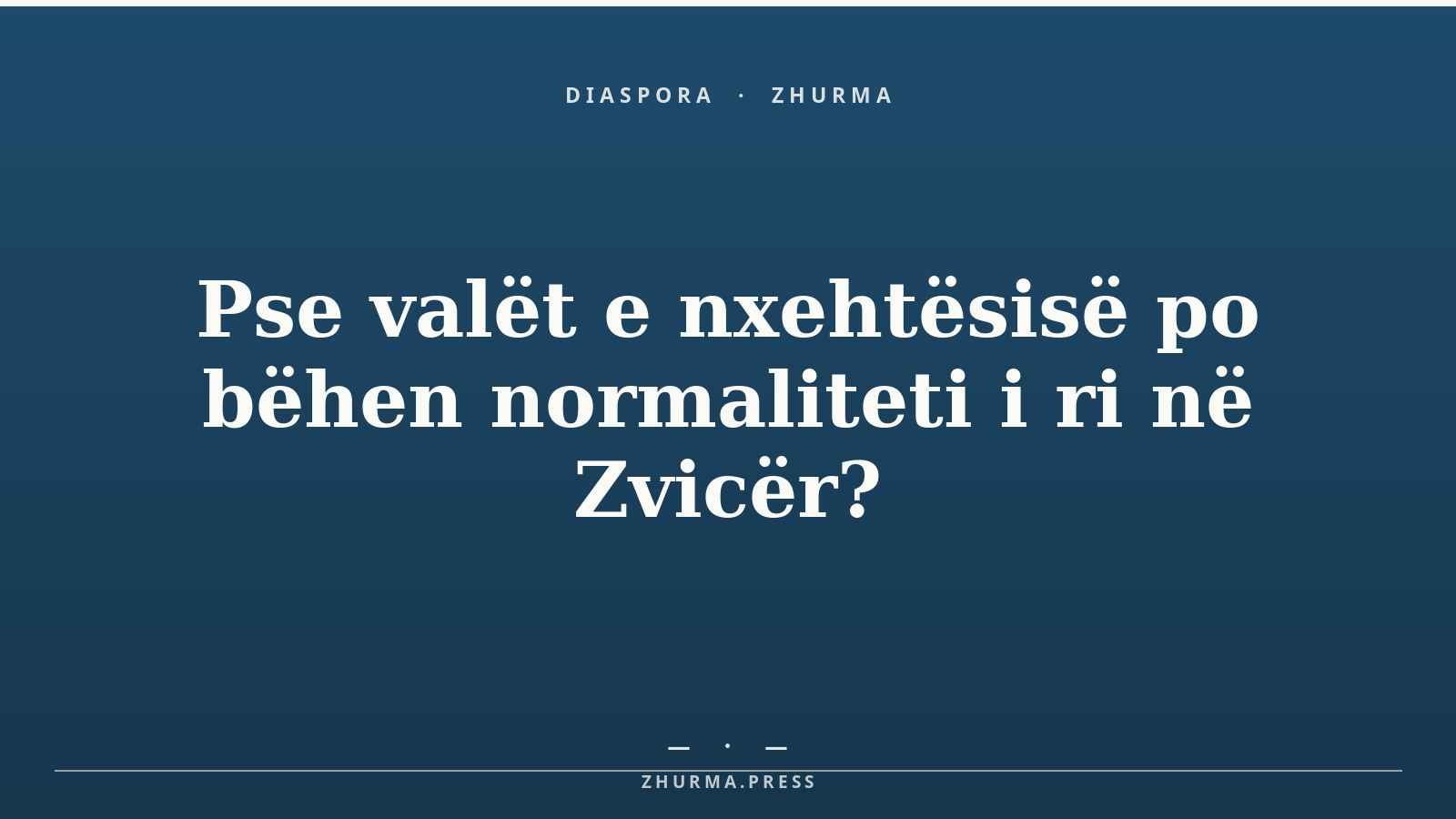Pse valët e nxehtësisë po bëhen normaliteti i ri në Zvicër?