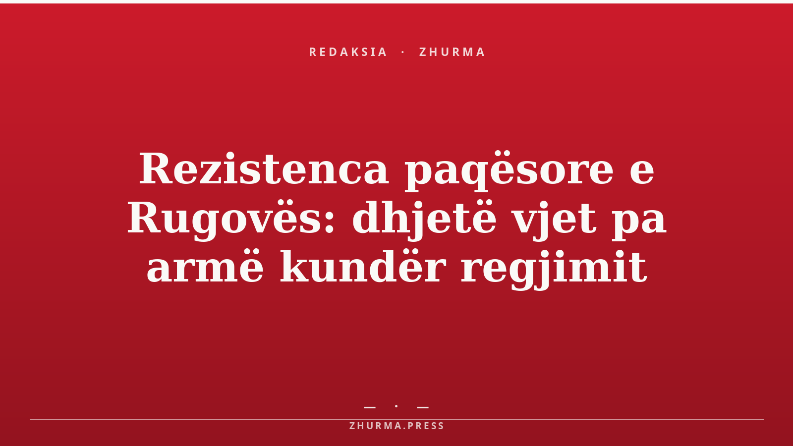 Ibrahim Rugova, presidenti i parë i Kosovës