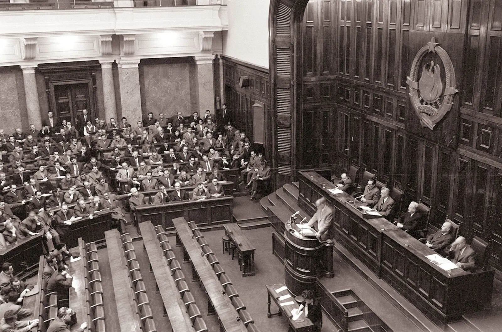 Ndërtesa e Kuvendit Federal në Beograd, ku u miratua Kushtetuta e Republikës Socialiste Federative të Jugosllavisë më 21 shkurt 1974