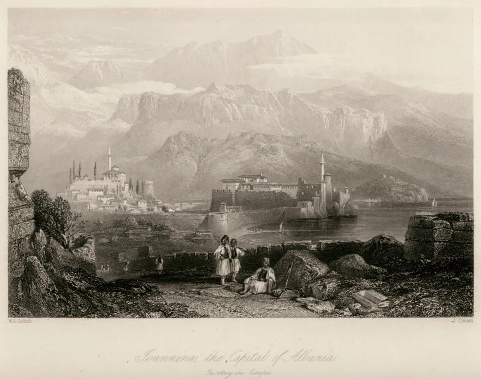 Janina në gdhendjen e Thomas Allom-it, 1836 — Robert Walsh