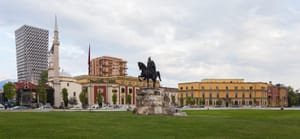 Monumenti i Skënderbeut në Tiranë (1968), bashkautor Andrea Mano