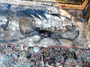 Afreske (1726) të David Selenicës në kishën e Shën Kollit, Voskopojë