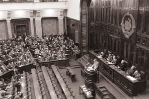 Ndërtesa e Kuvendit Federal në Beograd, ku u miratua Kushtetuta e Republikës Socialiste Federative të Jugosllavisë më 21 shkurt 1974