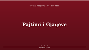 Kartelë e Muzeut Dixhital ZHURMA — Kosova, 1990