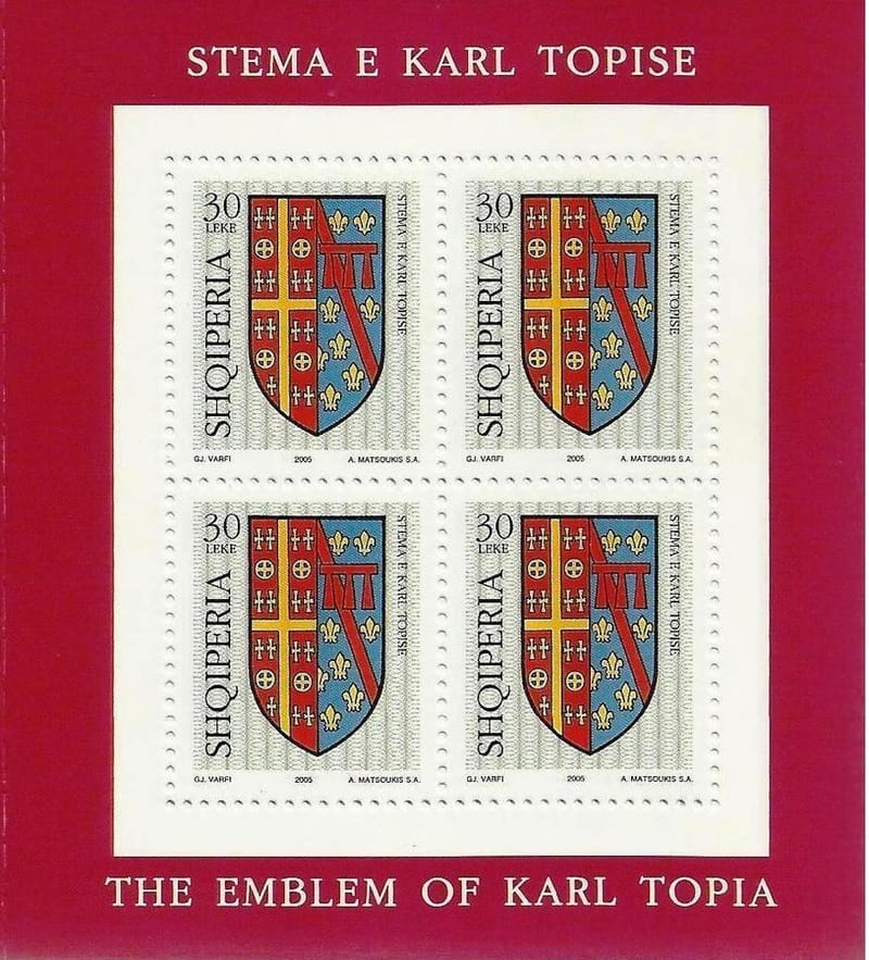 Portret i Karl Thopisë, Princ Feudal i Shqipërisë në shek. XIV