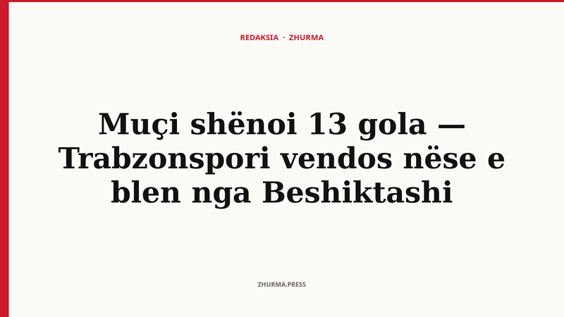 Ernest Muçi — sulmuesi shqiptar i Trabzonsporit