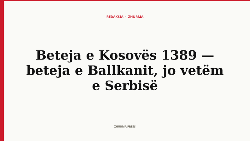 Miniatura mesjetare që tregon betejën e Kosovës 1389