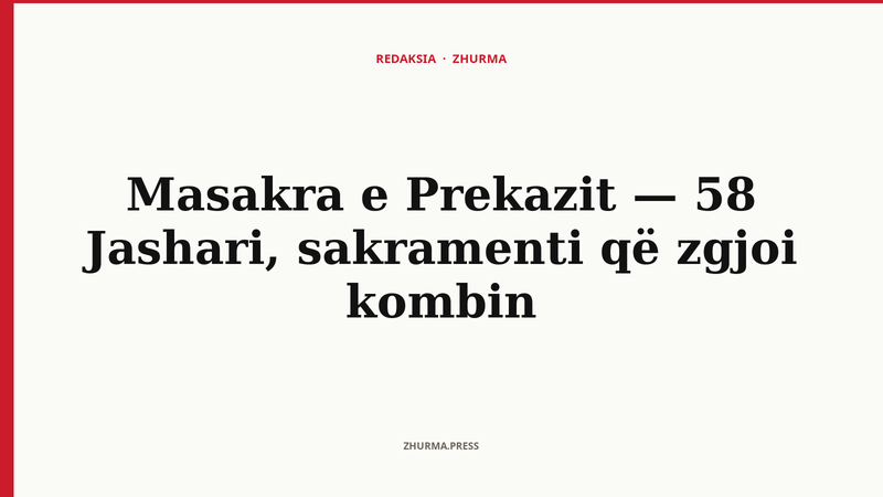 Memoriali i familjes Jashari në Prekaz, Drenicë