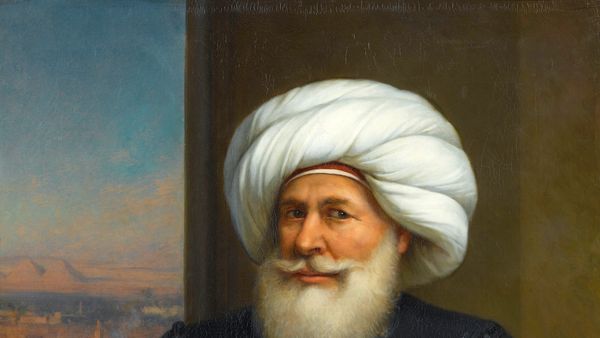 Portret mbretëror i Muhamet Ali Pashës dhe Suleiman Pashës në oborrin e Kairos, 1836