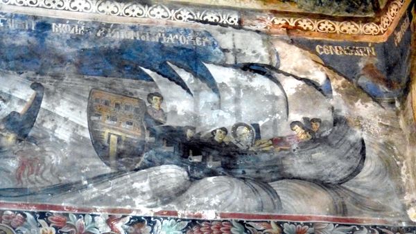 Afreske (1726) të David Selenicës në kishën e Shën Kollit, Voskopojë