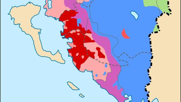 Hartë etnografike e Çamërisë (fillimi i shek. XX). N.Hoxha