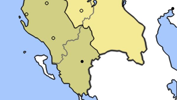 Vilajeti autonom shqiptar, sipas programit të Lidhjes së Prizrenit — bashkimi i katër vilajeteve me shqipen gjuhë zyrtare. Hartë e ripunuar: Pasztilla