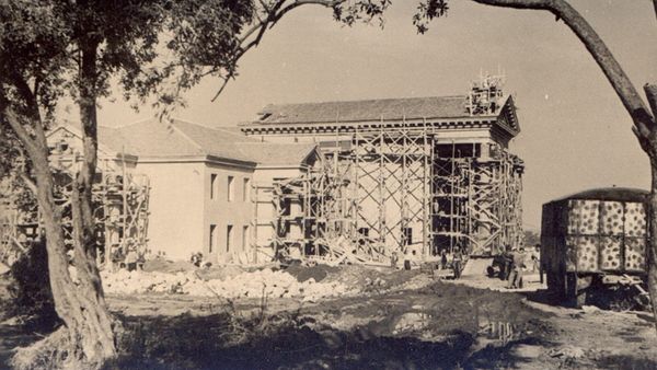 Ndërtimi i objektit të Kinostudios «Shqipëria e Re» në Tiranë (fillimi i viteve '50)