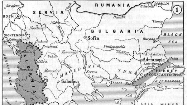 Modifikimet territoriale në Ballkan sipas Konferencës së Londrës, 1913