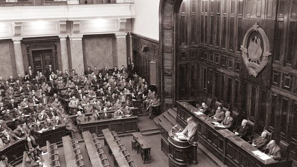 Ndërtesa e Kuvendit Federal në Beograd, ku u miratua Kushtetuta e Republikës Socialiste Federative të Jugosllavisë më 21 shkurt 1974