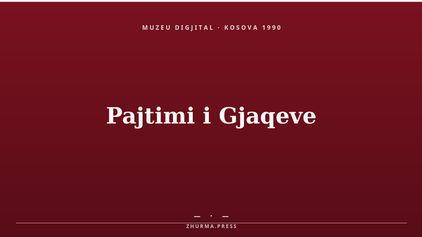 Kartelë e Muzeut Dixhital ZHURMA — Kosova, 1990