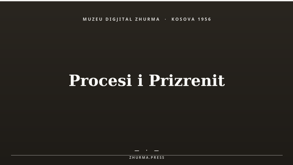 Kartë-titull e Muzeut Digjital Zhurma — nuk u gjet fotografi arkivore me licencë të lirë e gjyqit të mbyllur të vitit 1956