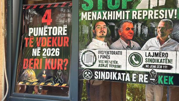 Sindikata e Re e KEK-ut zhvillon aksion simbolik, paralajmëron protestë për nesër