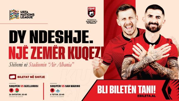 Biletat për ndeshjet e Kombetares ne UEFA Nations League dalin ne shitje