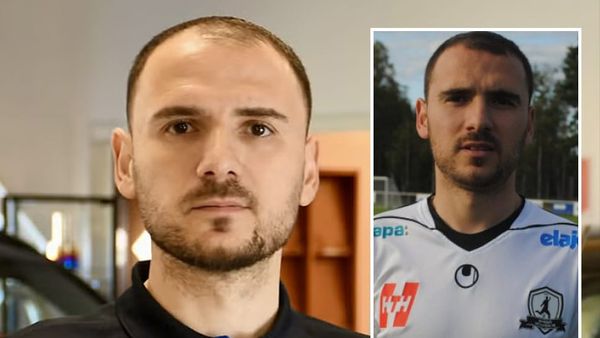 Vdesin ish-futbollisti Kujtim Berisha dhe aktori Tim Curry